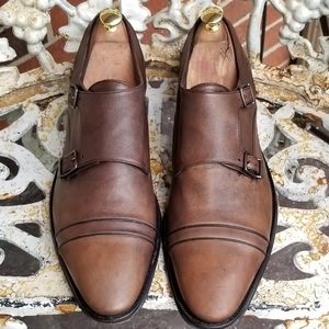 Kenneth Cole  Black label double monk strap sz 11